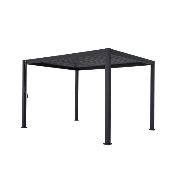 Pergola ogrodowa tarasowa MIRADOR Solid 80 - 3 x 4 m Antracyt